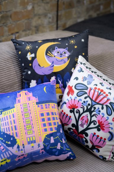 Подушка «Колыбельная» синяя: Фото