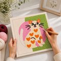 Punch needle kit "Favorite Cat": Photo 3