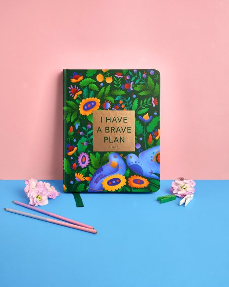 Планер «I HAVE A BRAVE PLAN» красочный темный: Фото