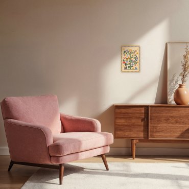 Деревянный постер «Дерево жизни» бежевий: Фото - ORNER