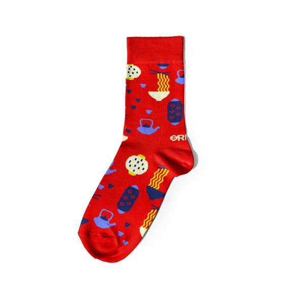 Носки «Азиатские мотивы» красные: Фото