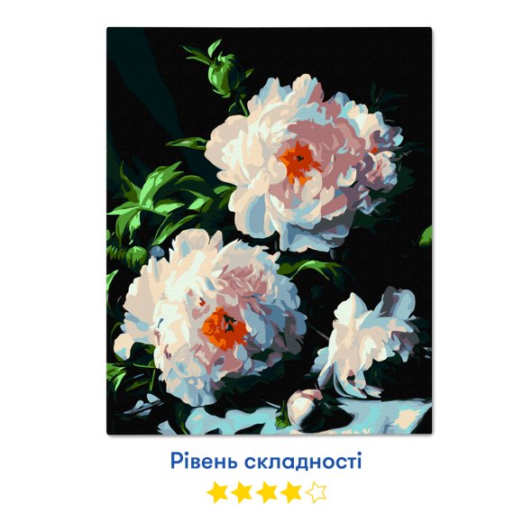 Painting by Numbers: Peonies in Radiance: Photo