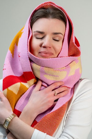 Шарф «Make a wish» розовый: Фото