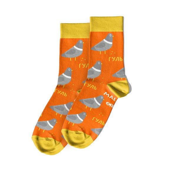 Носки ORNER x Maliunok «Голубь»: Фото