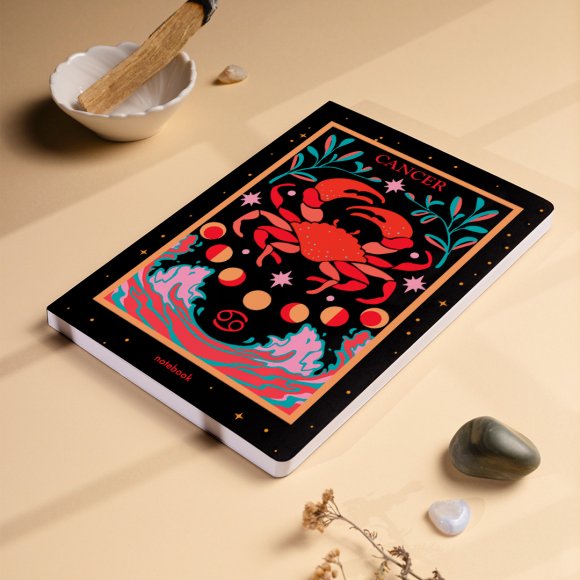 Dotted notebook Zodiac sign — Cancer: Photo