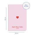 Блокнот у клiтинку «Мрій. Живи. Люби» рожевий: Фото 2