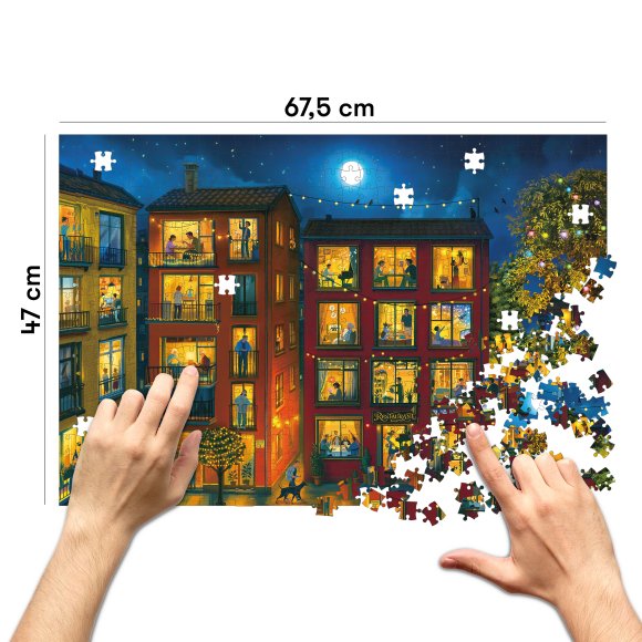 Пазл «Історії у вікнах» 1000 елементів: Фото