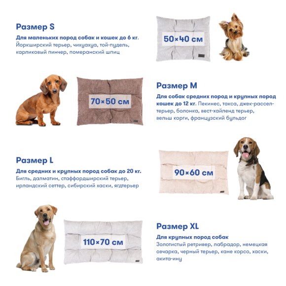 Bed for pets light gray S: Photo