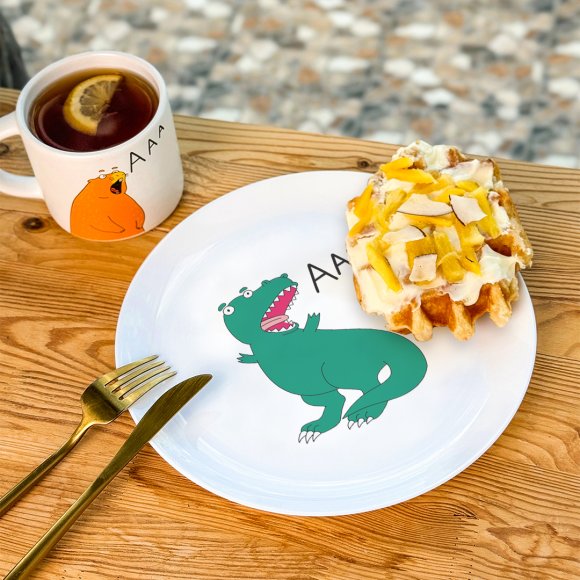 Тарелка «Динозавр ААА»: Фото
