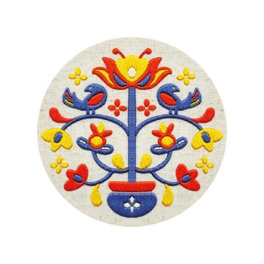 Embroidery kit Ø160 mm Tree of Life: photo - ORNER