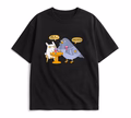 Oversized T-shirt ORNER x Maliunok "Universal advice" black