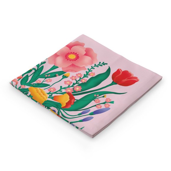 Scarf "Spring Bouquet" pink: Photo