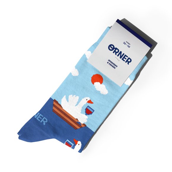 Set of socks "Geese Wine Lovers": Photo