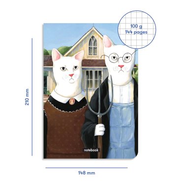 Ukrainian Gothicat ORNER x InnaRuda plaid notebook: photo 2 - ORNER