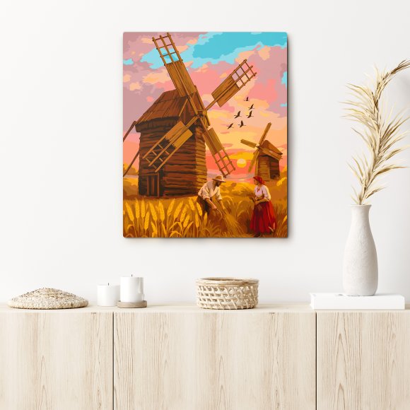 Paint by numbers "Ukrainian Windmills": Photo