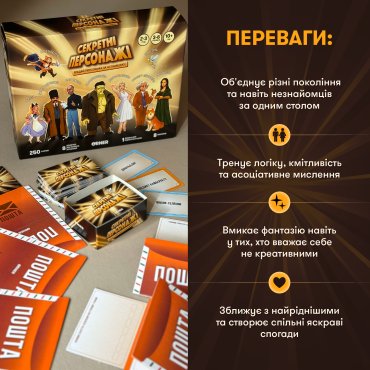 Игра для компании «Секретные персонажи»: Фото - ORNER
