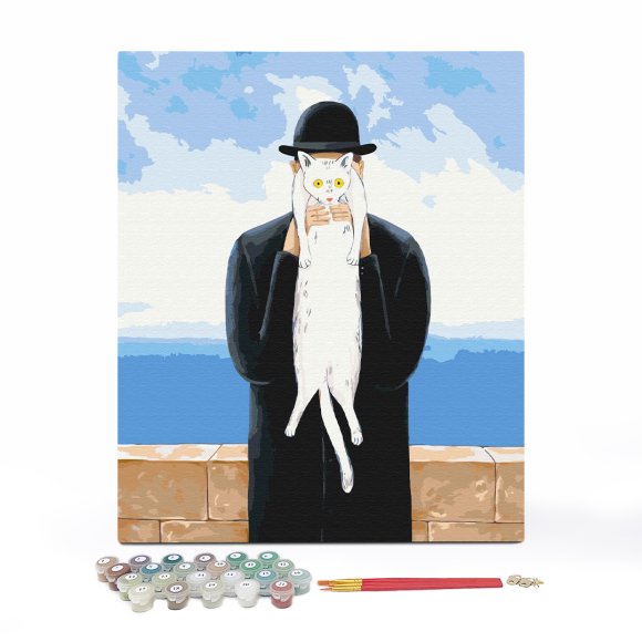 Картина по номерам ORNER x InnaRuda «Кот Человеческий»: Фото