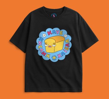 Oversized T-shirt ORNER x Maliunok Club black: photo 2 - ORNER