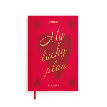 Мініпланер «MY LUCKY PLAN mini» червоний: фото - ORNER