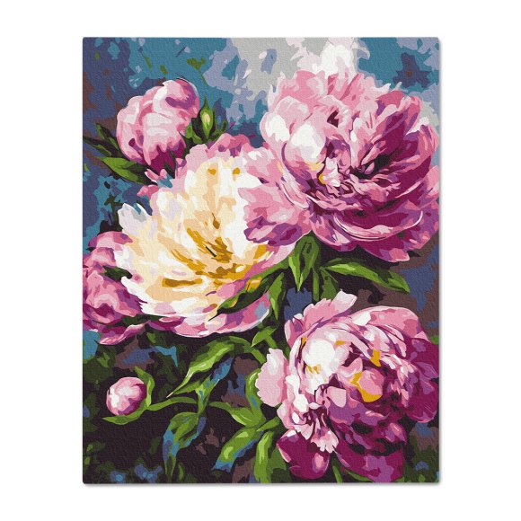 Картина по номерам «Романтические пионы»: Фото