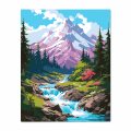 Картина по номерам «Стремительная горная река»: Фото