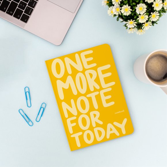 Plaid notebook "One more note": Photo