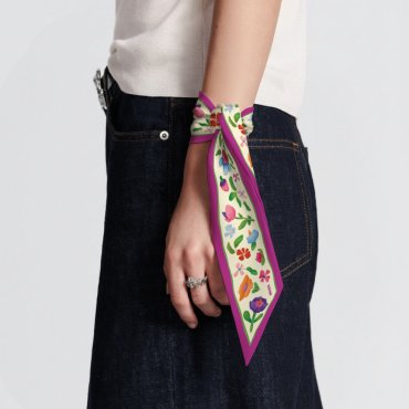 Платок твилли «Цветы»: Фото - ORNER