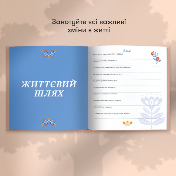 Book of memories "Stories of my grandmother" light: Photo