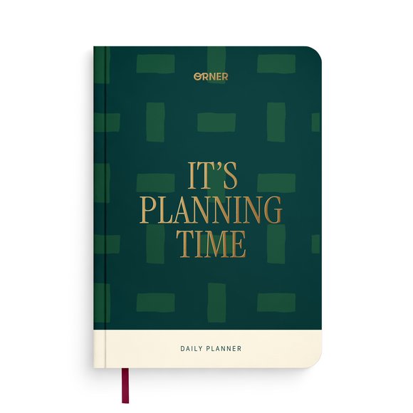 Daily planner "It’s planning time" green: Photo