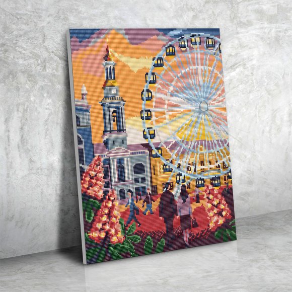 Алмазная мозаика «Контрактовая площадь»: Фото