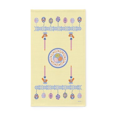 Полотенце «Пасхальная корзина» желтое 40х70: фото - ORNER