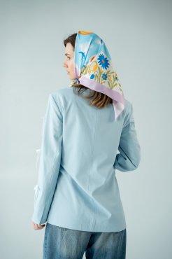 Платок «Ласточкино небо» голубой: Фото - ORNER