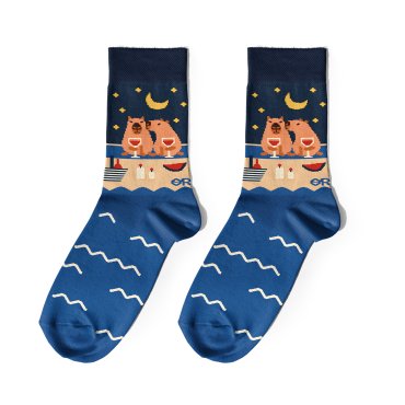 Носки «Капибары на пляже»: фото - ORNER