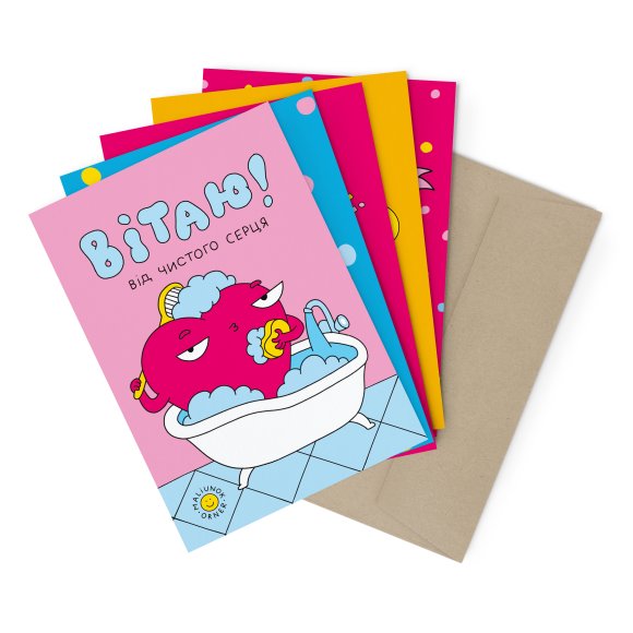 Набор открыток ORNER x Maliunok «Знак внимания для тебя» 10 шт: Фото