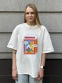 Oversized T-shirt ORNER x Maliunok "You’ll burn out" milky: Photo 5