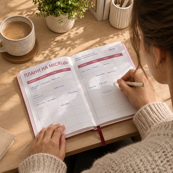 Daily planner "My plan" pink: Photo