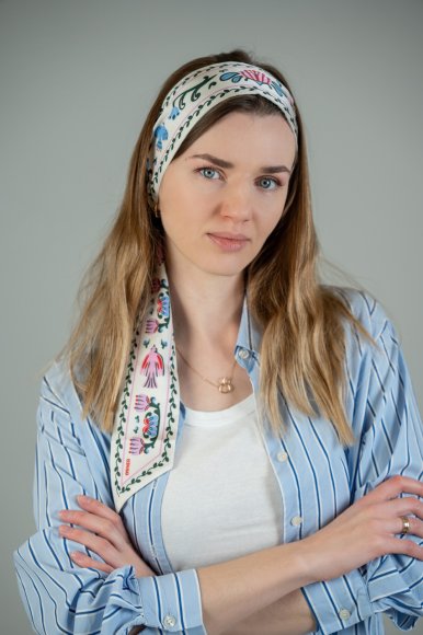 Twilly Scarf "World Tree" milk: Photo