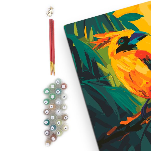 Painting by numbers "Bird of Paradise": Photo
