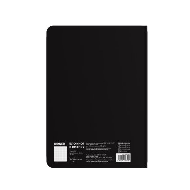 Блокнот в точку «Деловой» черный: Фото - ORNER