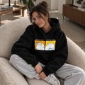 Oversized hoodie ORNER x MALIUNOK "Coffeeholic" black: Photo 5