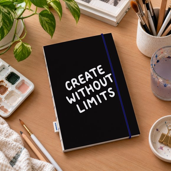 Скетчбук «Create without limits» черный: Фото
