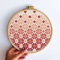Embroidery kit Ø190 mm ORNER x Diva Olivka "Ornament. Terracotta flowers": Photo 3
