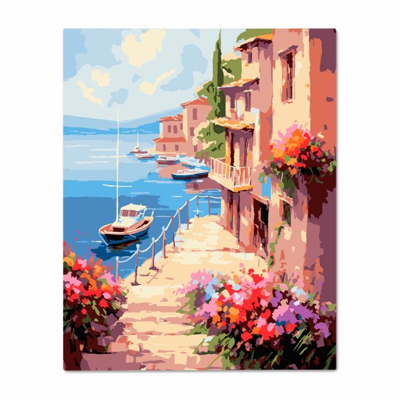 Painting by numbers "Narrow Street": Photo