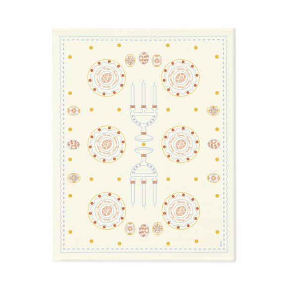 Tablecloth "Easter Moments" light blue 130x170: Photo