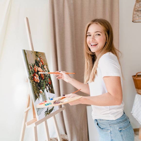 Painting by numbers At the florist's: Photo