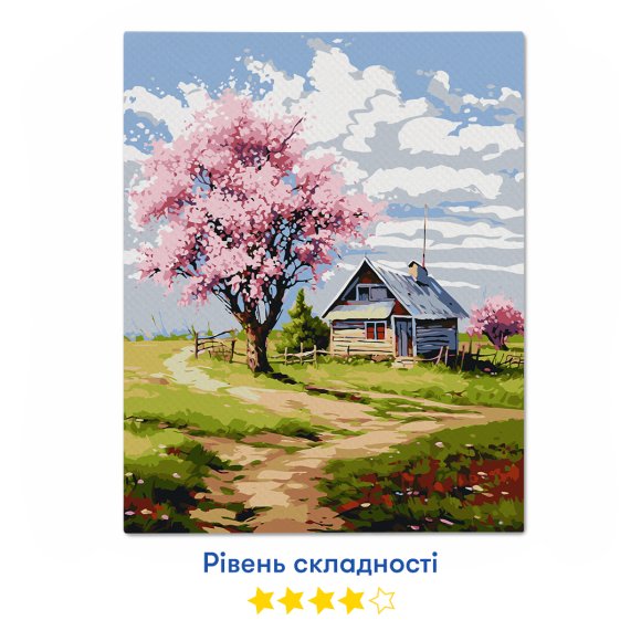 Painting by numbers "Spring landscape": Photo