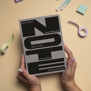 Блокнот в точку «Notes & Ideas» серый: Фото - ORNER