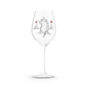 Wine glass For a cat? Let it be 450 ml: photo - ORNER