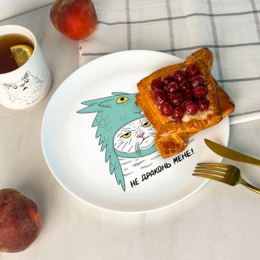 Тарелка «Кот-дракон»: Фото - ORNER