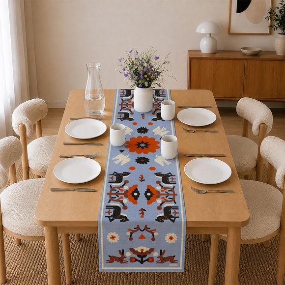 Runner "Nature’s Harmony" blue: Photo